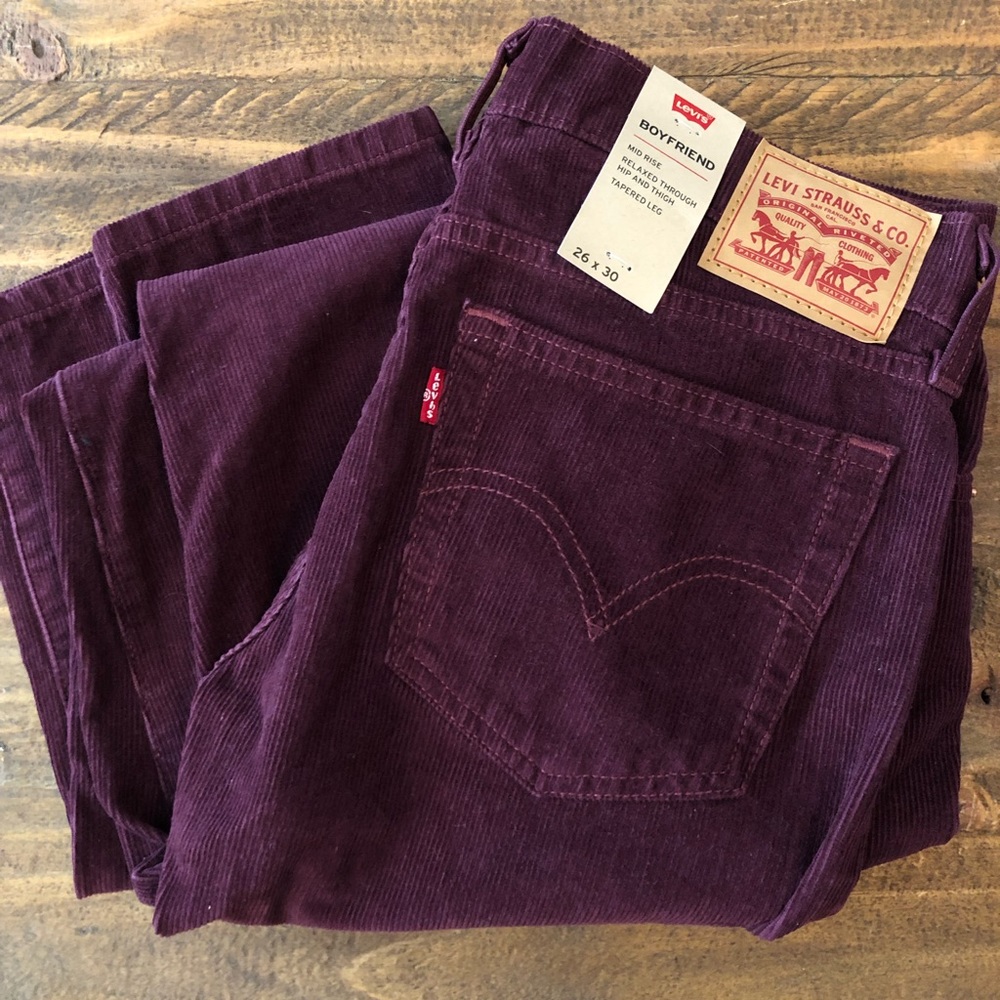 NWT Levi Boyfriend Corduroy